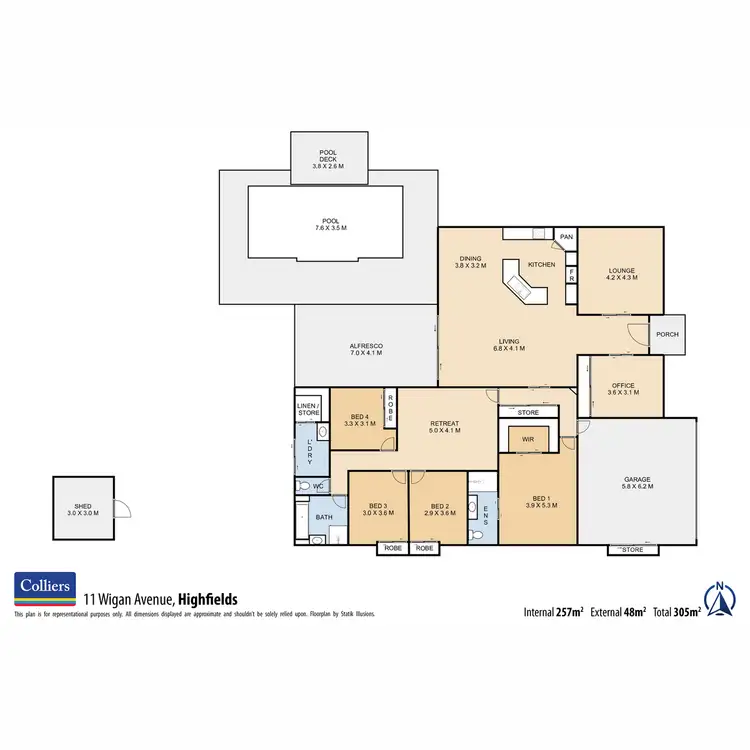 Floorplan of Homely house listing, 11 Wigan Avenue, Highfields QLD 4352
