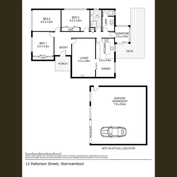 Floorplan of Homely house listing, 12 Patterson Street, Warrnambool VIC 3280