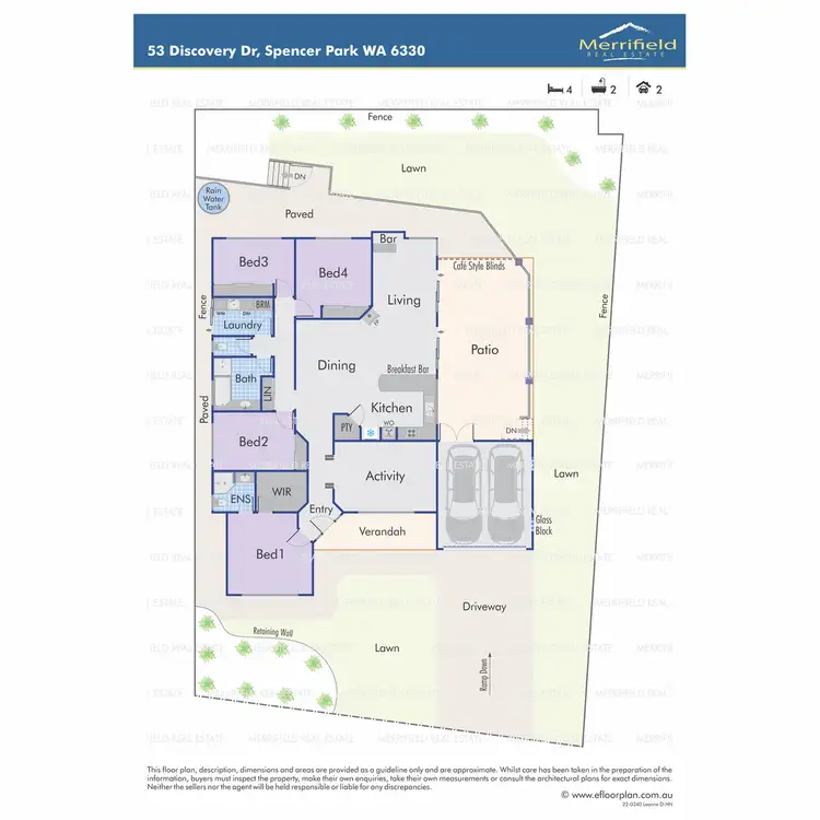 Floorplan of Homely house listing, 53 Discovery Drive, Spencer Park WA 6330