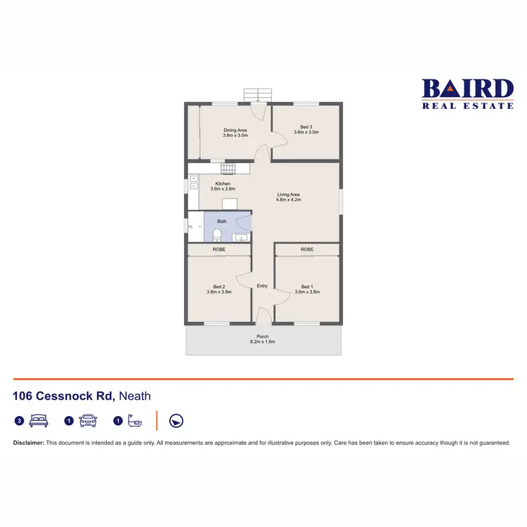 Floorplan of Homely house listing, 106 Cessnock Road, Neath NSW 2326