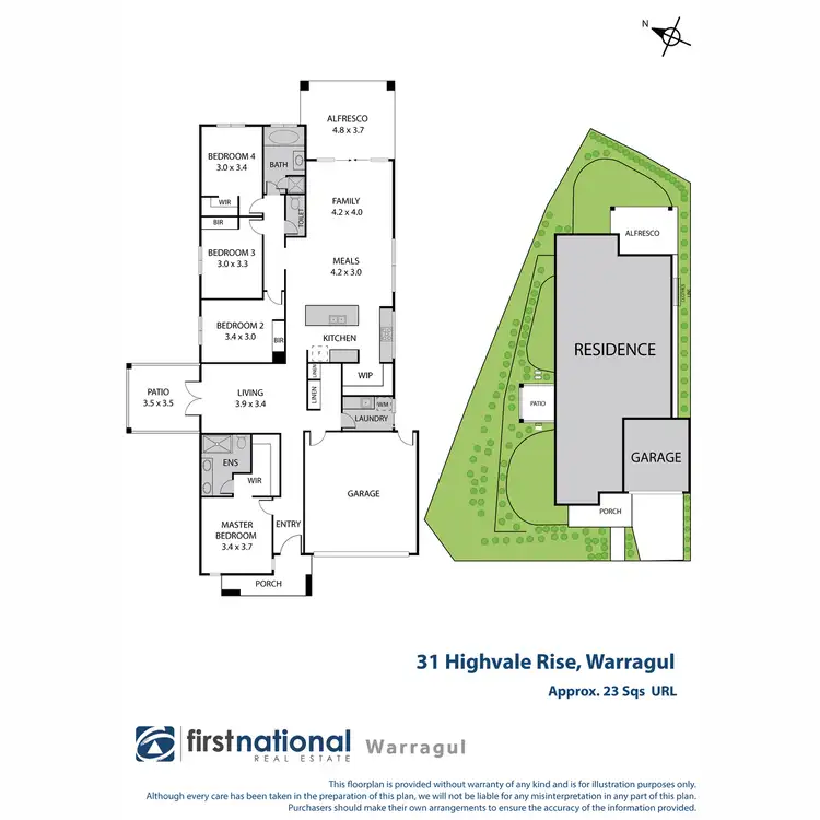 Floorplan of Homely house listing, 31 Highvale Rise, Warragul VIC 3820