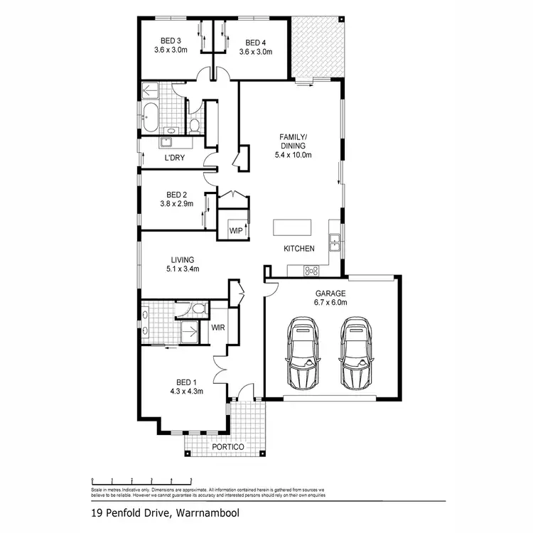 Floorplan of Homely house listing, 19 Penfold Drive, Warrnambool VIC 3280