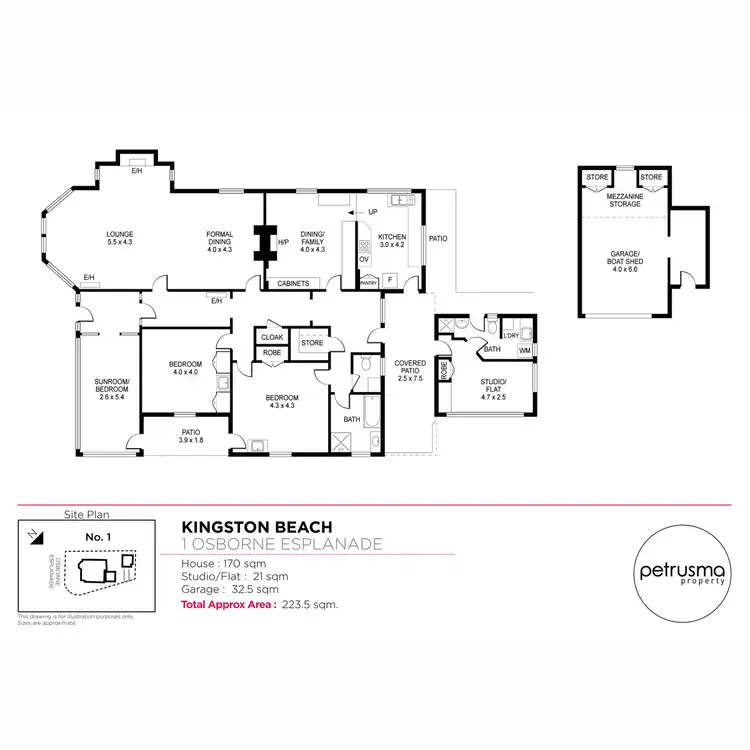 Floorplan of Homely house listing, 1 Osborne Esplanade, Kingston Beach TAS 7050
