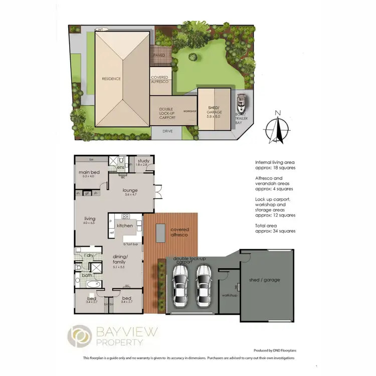 Floorplan of Homely house listing, 34 Rosebud Avenue, Rosebud VIC 3939