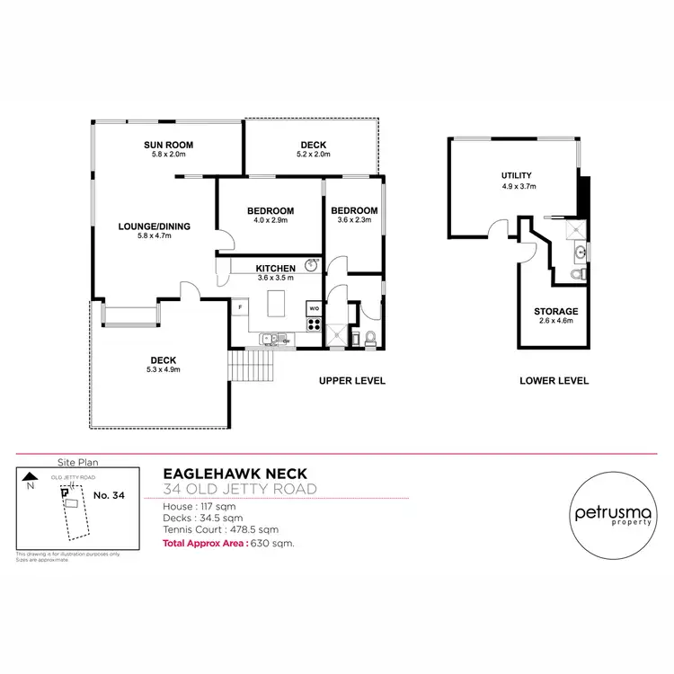 Floorplan of Homely house listing, 34 Old Jetty Road, Eaglehawk Neck TAS 7179