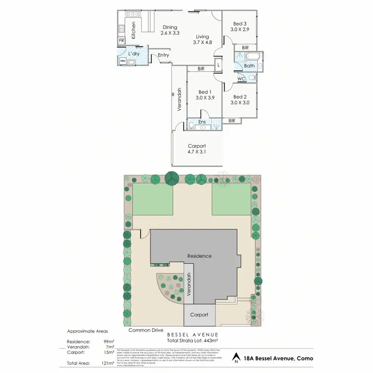 Floorplan of Homely house listing, 18A Bessell Avenue, Como WA 6152