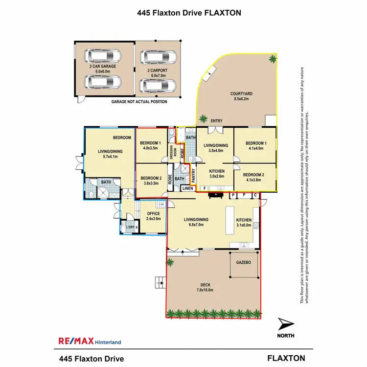 Floorplan of Homely house listing, 445 Flaxton Drive, Flaxton QLD 4560