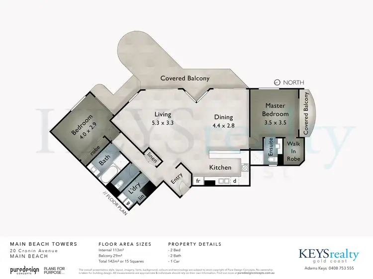 Floorplan of Homely apartment listing, 29/20 Cronin Avenue, Main Beach QLD 4217