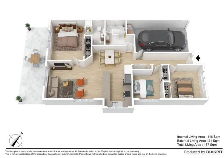 Floorplan of Homely unit listing, 3/64 Groth Road, Boondall QLD 4034