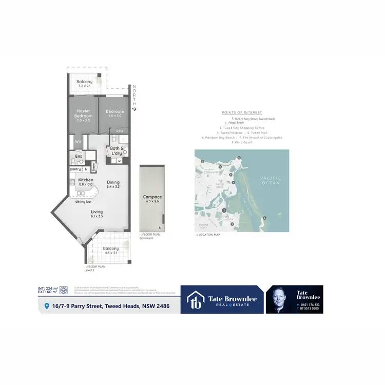 Floorplan of Homely apartment listing, 16/7-9 Parry Street, Tweed Heads South NSW 2486