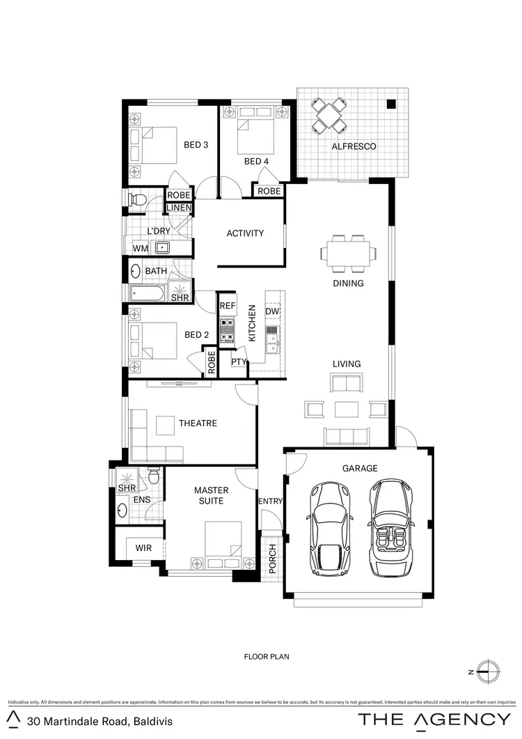 Floorplan of Homely house listing, 30 Martindale Road, Baldivis WA 6171
