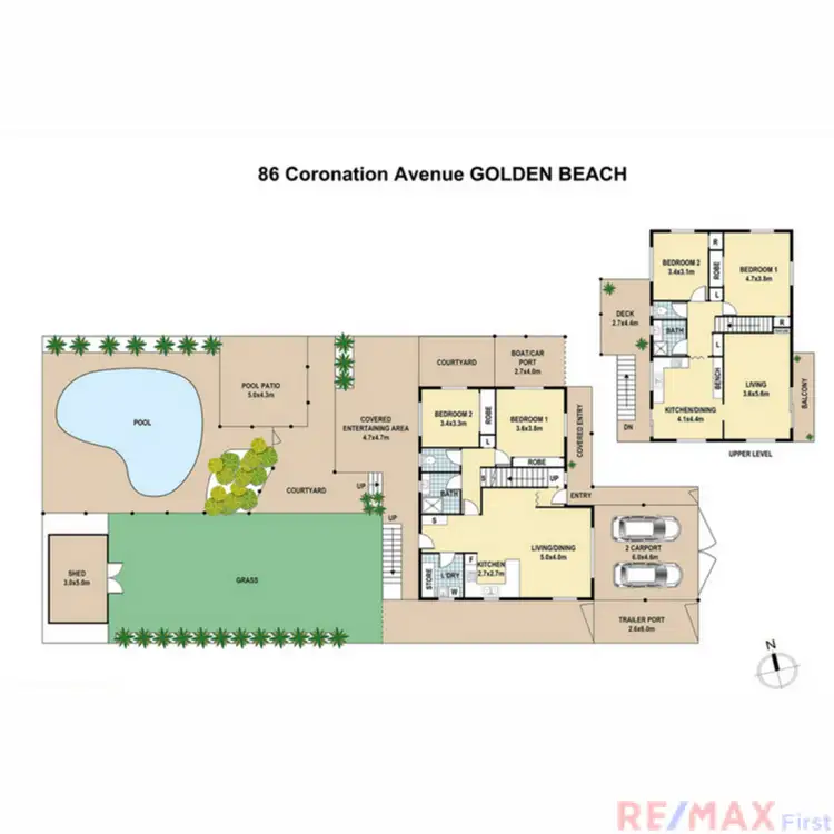 Floorplan of Homely house listing, 86 Coronation Avenue, Golden Beach QLD 4551