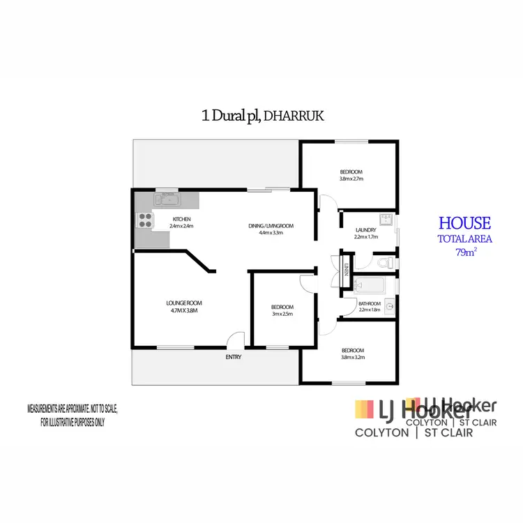 Floorplan of Homely house listing, 1 Dural Place, Dharruk NSW 2770