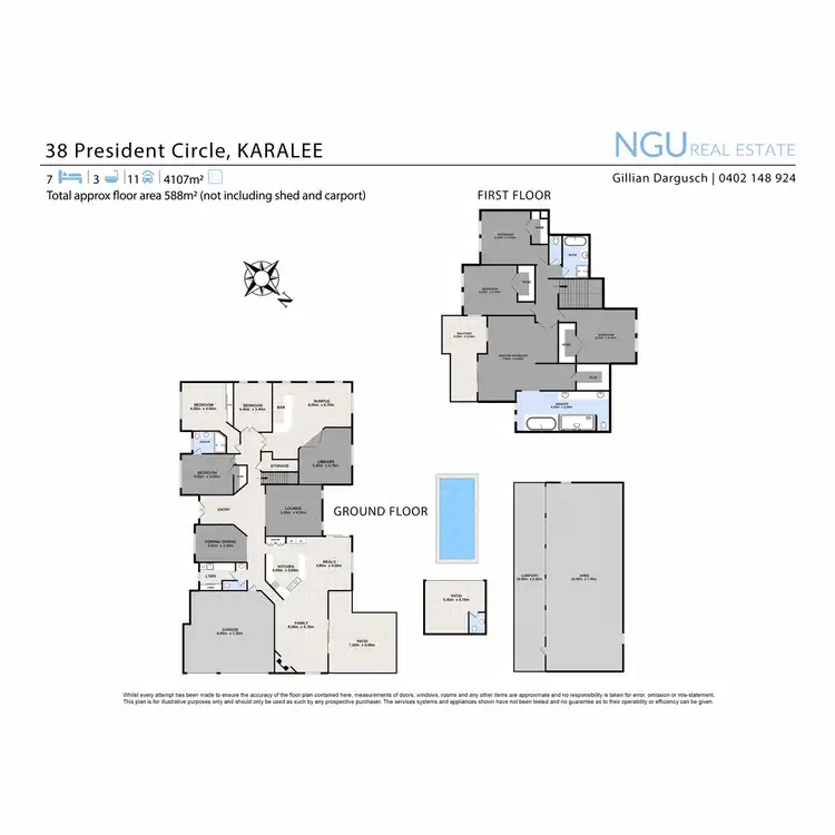 Floorplan of Homely house listing, 38 President Circle, Karalee QLD 4306