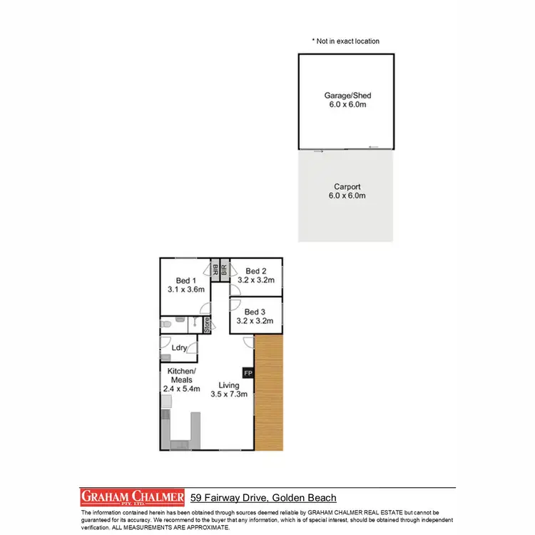 Floorplan of Homely house listing, 59 Fairway Avenue, Golden Beach VIC 3851
