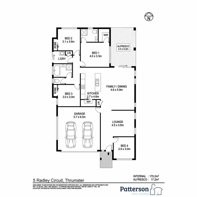 Floorplan of Homely house listing, 5 Radley Circuit, Thrumster NSW 2444