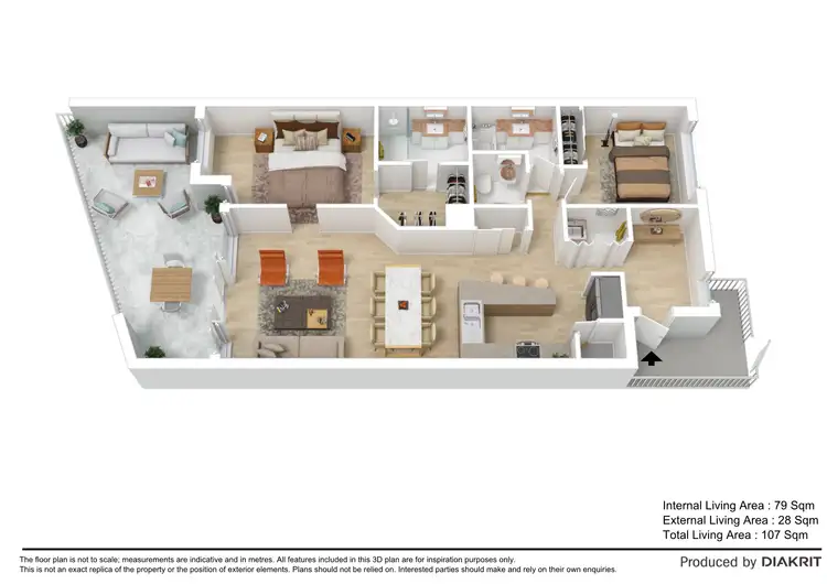 Floorplan of Homely unit listing, 13/57 Grand Parade, Kawana Island QLD 4575