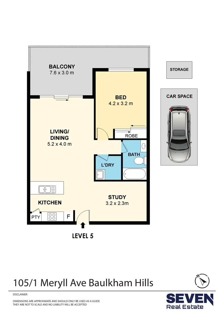 Floorplan of Homely apartment listing, 105/1 Meryll Avenue, Baulkham Hills NSW 2153