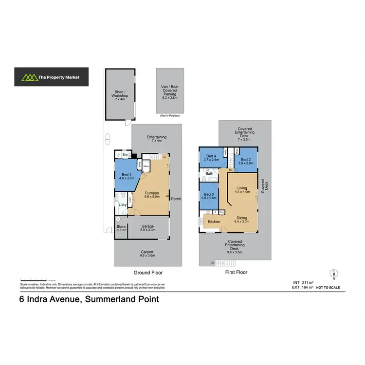 Floorplan of Homely house listing, 6 Indra Avenue, Summerland Point NSW 2259
