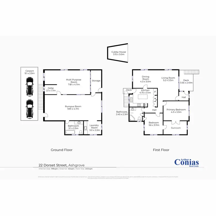 Floorplan of Homely house listing, 22 Dorset Street, Ashgrove QLD 4060