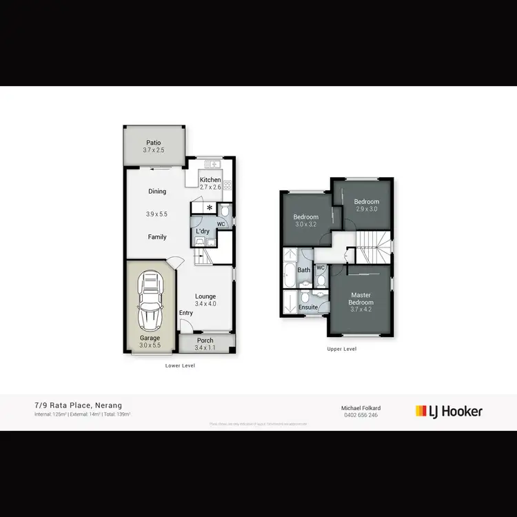 Floorplan of Homely semi-detached listing, 7/9 Rata Place, Nerang QLD 4211