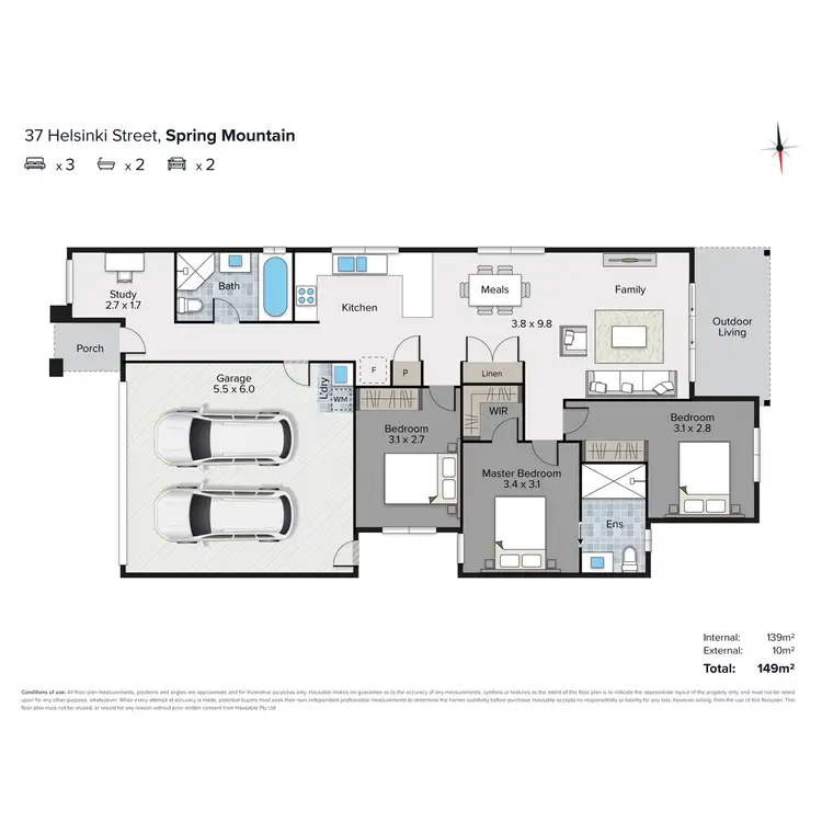 Floorplan of Homely house listing, 37 Helsinki Street, Spring Mountain QLD 4300