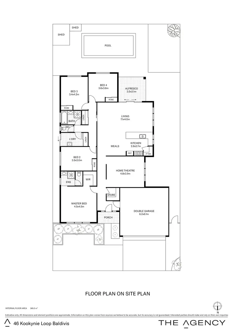 Floorplan of Homely house listing, 46 Kookynie Loop, Baldivis WA 6171