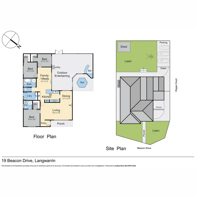 Floorplan of Homely house listing, 19 Beacon Drive, Langwarrin VIC 3910