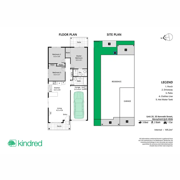 Floorplan of Homely villa listing, 35/35 Kenneth Street, Morayfield QLD 4506