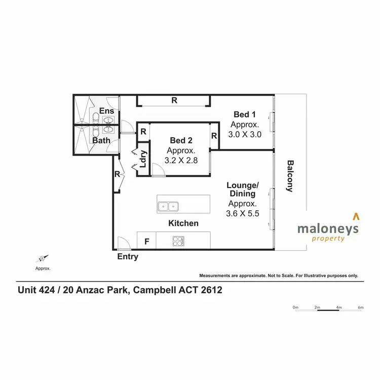 Floorplan of Homely apartment listing, 424/20 Anzac Park, Campbell ACT 2612