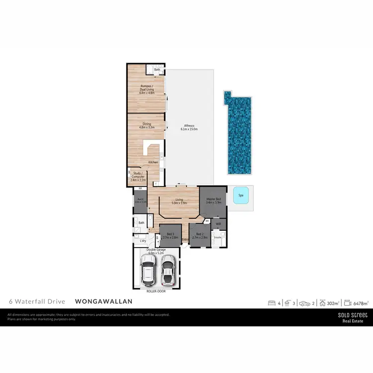 Floorplan of Homely house listing, 6 Waterfall Drive, Wongawallan QLD 4210