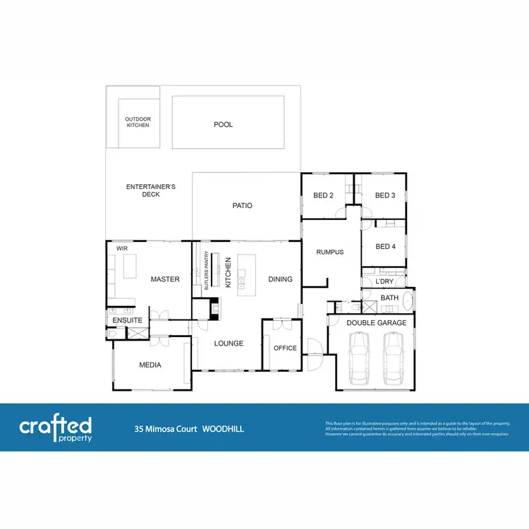 Floorplan of Homely house listing, 35 Mimosa Court, Woodhill QLD 4285