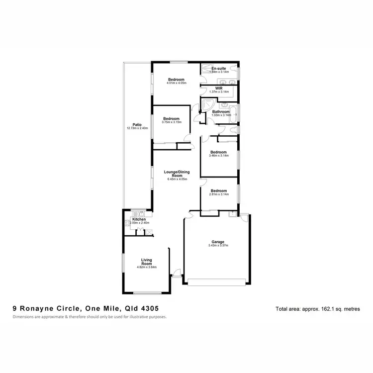 Floorplan of Homely house listing, 9 Ronayne Circle, One Mile QLD 4305