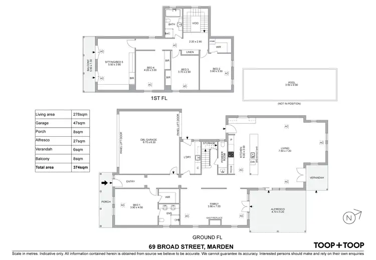 Floorplan of Homely house listing, 69 Broad Street, Marden SA 5070