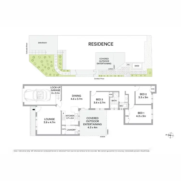 Floorplan of Homely semi-detached listing, 9B Colorado Street, Kearns NSW 2558
