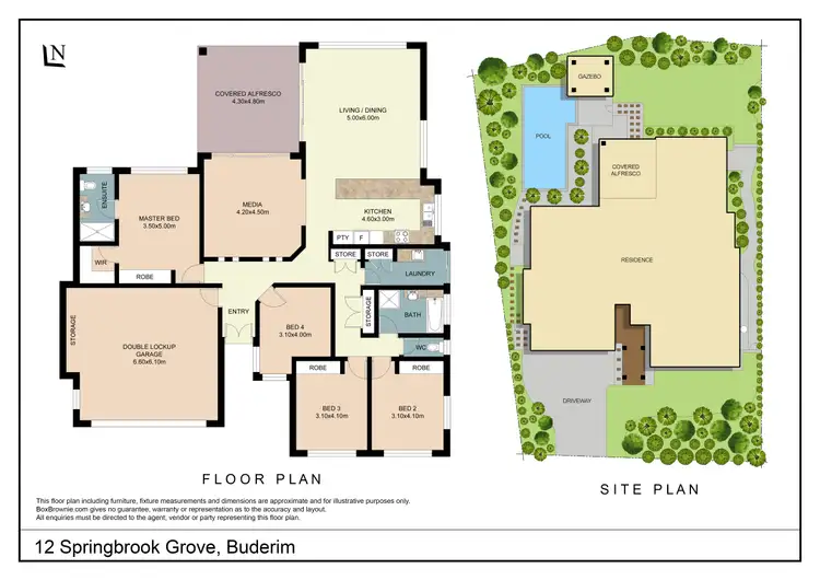 Floorplan of Homely house listing, 12 Springbrook Grove, Buderim QLD 4556
