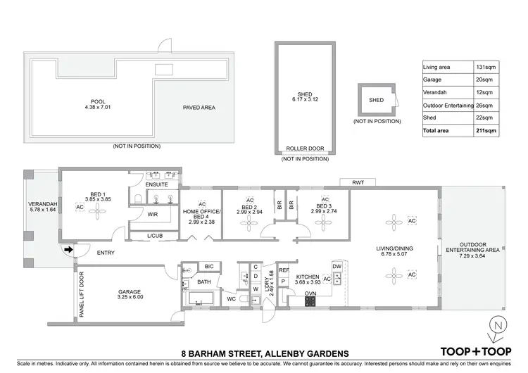 Floorplan of Homely house listing, 8 Barham Street, Allenby Gardens SA 5009