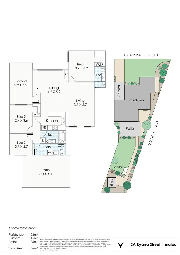 Floorplan of Homely house listing, 2A Kyarra Street, Innaloo WA 6018