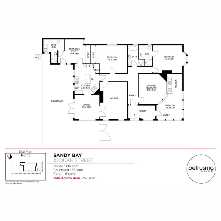 Floorplan of Homely house listing, 15 Duke Street, Sandy Bay TAS 7005
