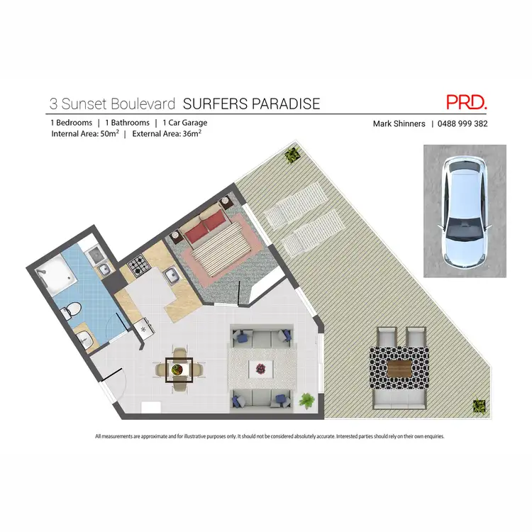Floorplan of Homely unit listing, 2/3 Sunset Boulevarde, Surfers Paradise QLD 4217