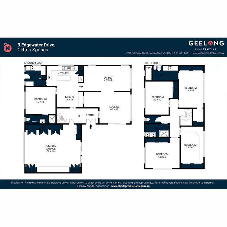 Floorplan of Homely house listing, 9 Edgewater Drive, Clifton Springs VIC 3222