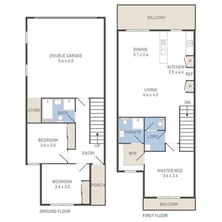 Floorplan of Homely house listing, 1/5 Charlwood Promenade, Werribee VIC 3030