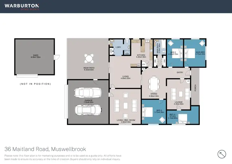 Floorplan of Homely house listing, 36 Maitland Street, Muswellbrook NSW 2333