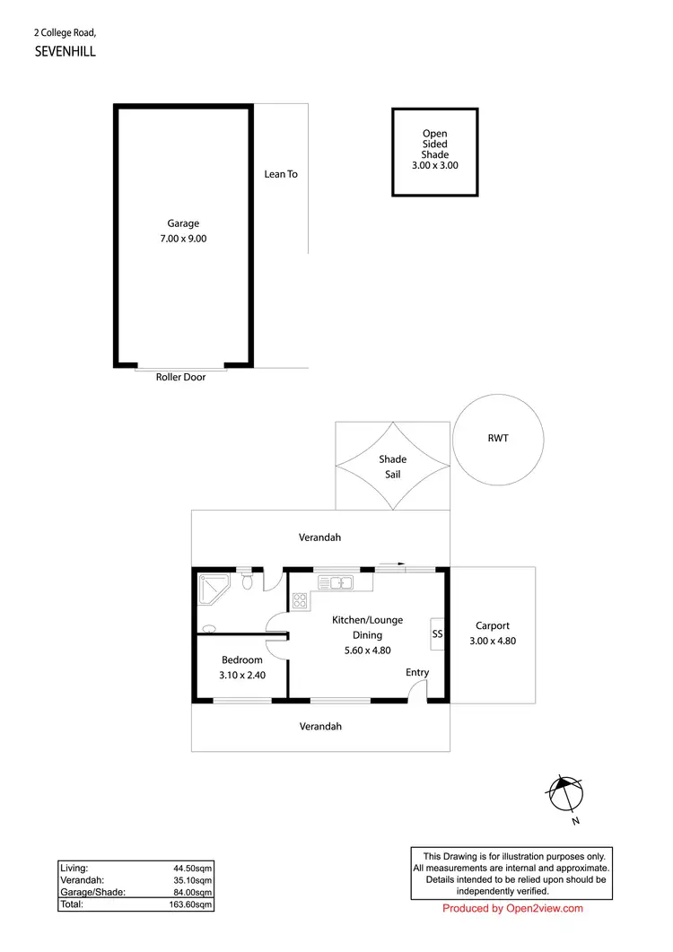 Floorplan of Homely house listing, 2 College Road, Sevenhill SA 5453