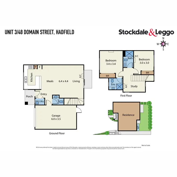 Floorplan of Homely townhouse listing, 3/48 Domain Street, Hadfield VIC 3046