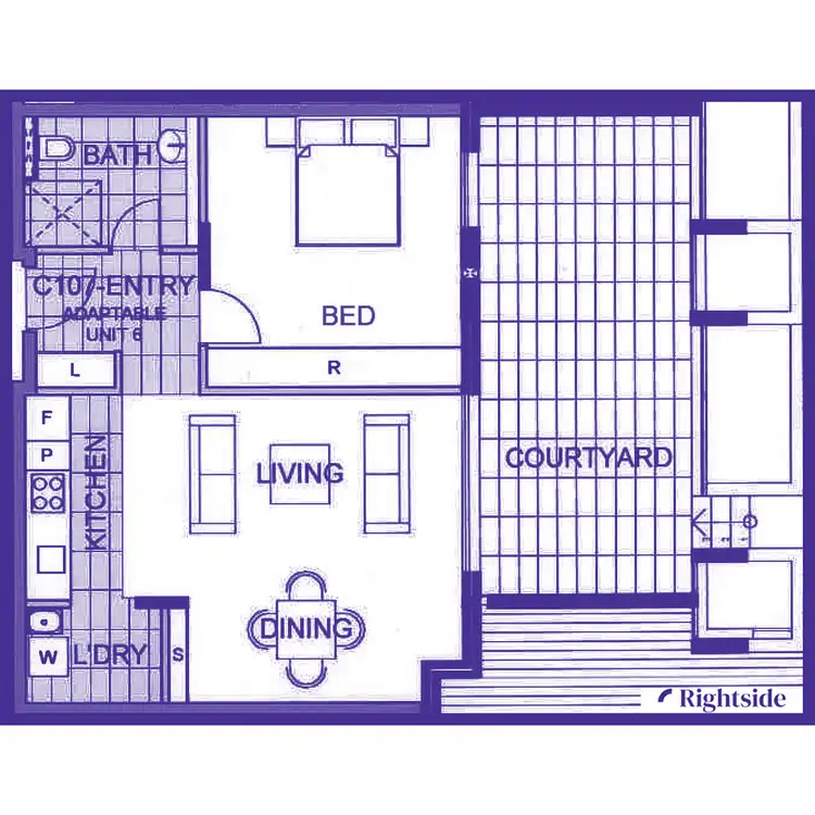 Floorplan of Homely apartment listing, C107/8-28 The Corso, Manly NSW 2095