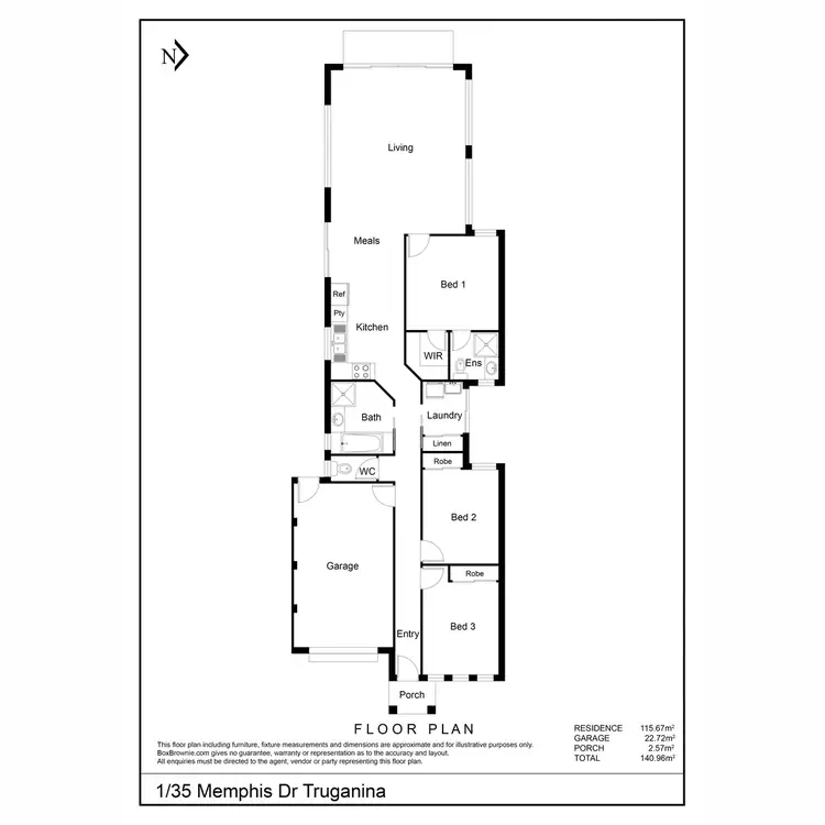 Floorplan of Homely house listing, 1/35 Memphis Drive, Truganina VIC 3029