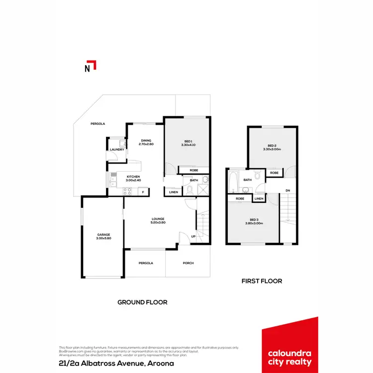 Floorplan of Homely villa listing, 21/2A Albatross Avenue, Aroona QLD 4551