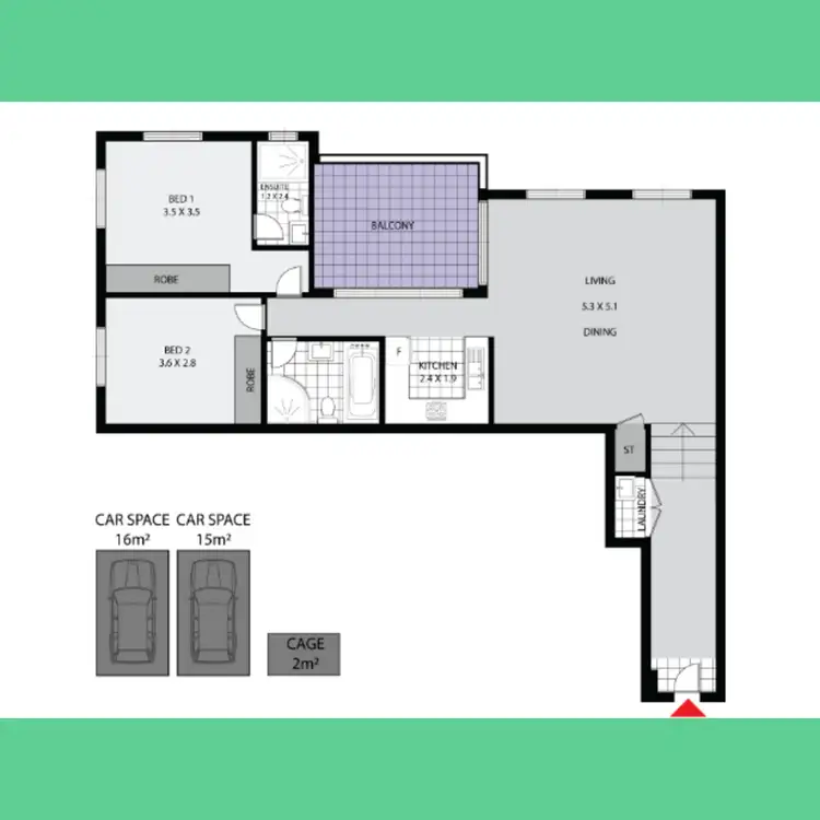 Floorplan of Homely apartment listing, 17/110 Adderton Road, Carlingford NSW 2118
