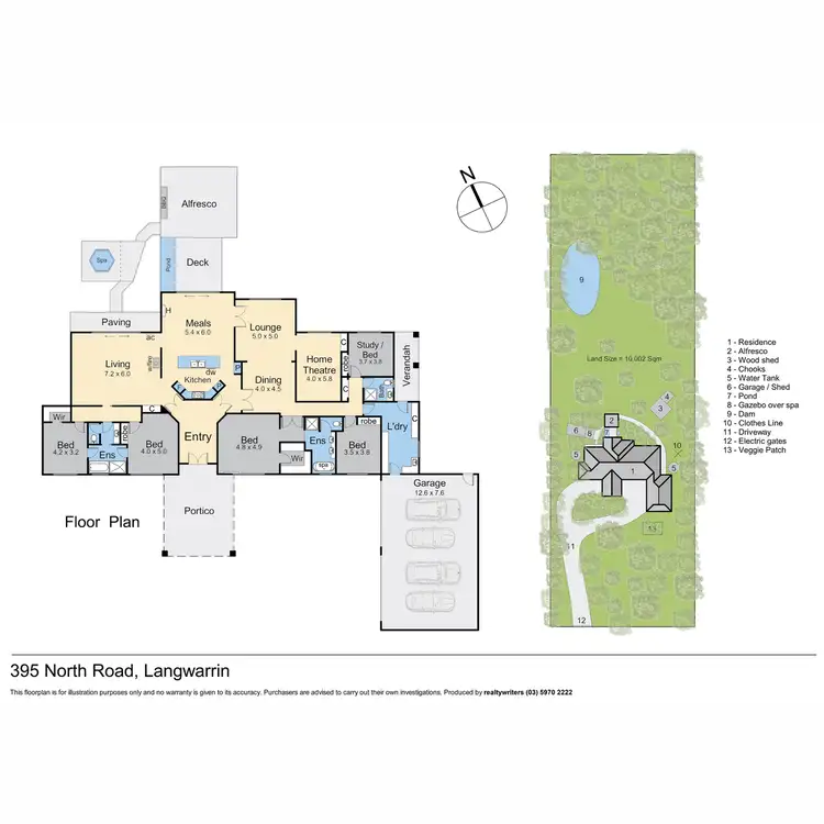 Floorplan of Homely rural property listing, 395 North Road, Langwarrin VIC 3910